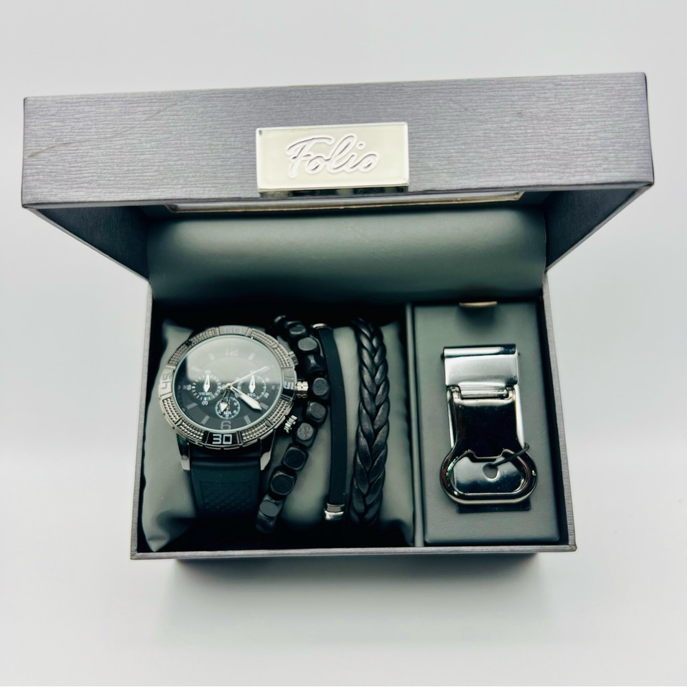 Folio Watch And Bracelet set.
